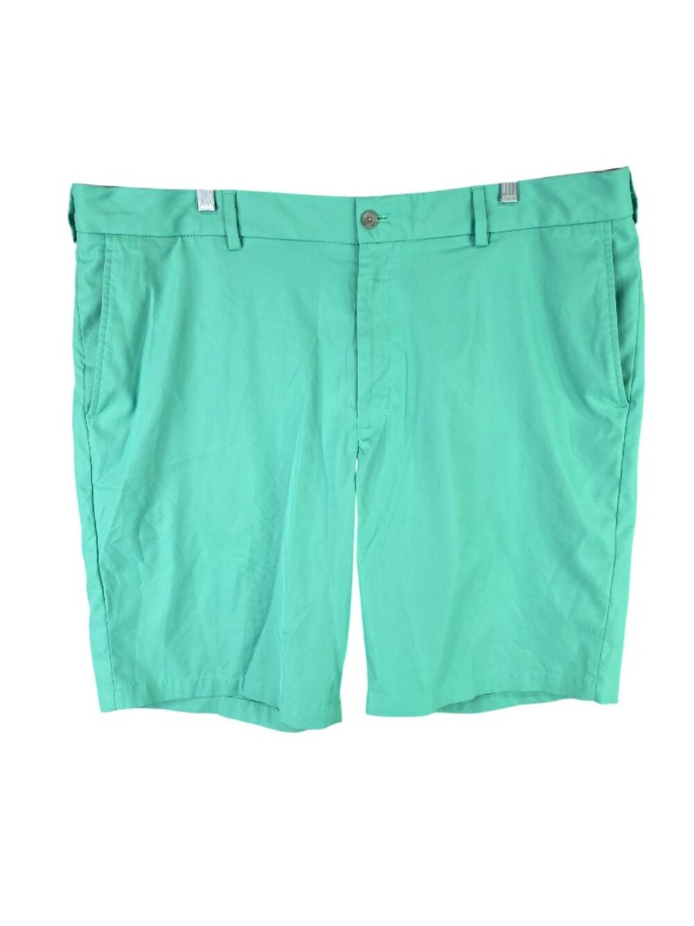 Mens Walter Hagen 11 Majors Green Flat Front Golf Shorts Polyester 11" Inseam 42